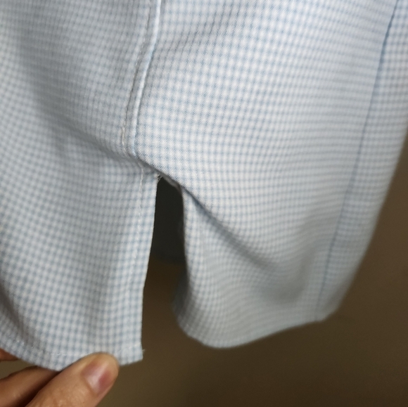 Women's Le Lis Blue & White Checkered Skirt Sz Small - Picture 3 of 6